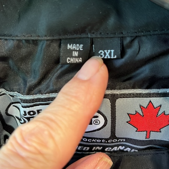 Joe Rocket black mens rain jacket - Picture 3 of 11